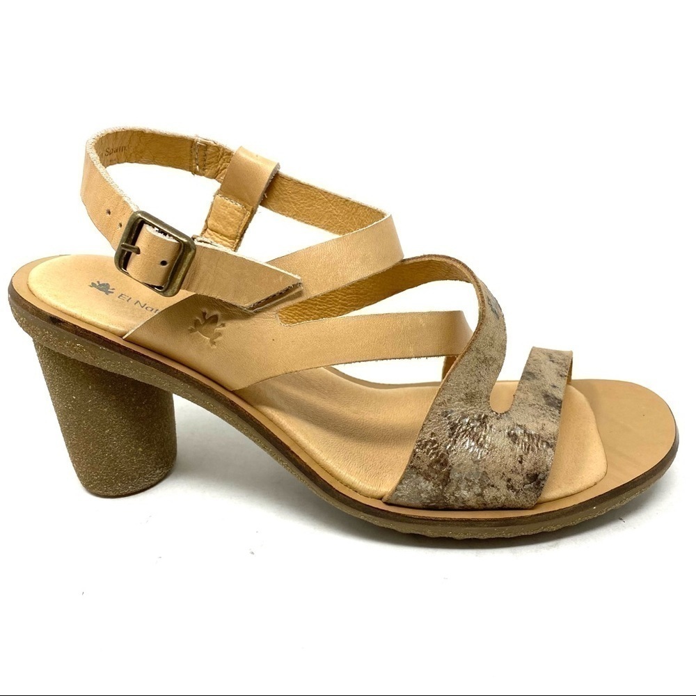 El Naturalista 5157 Trivia leather sandals wood